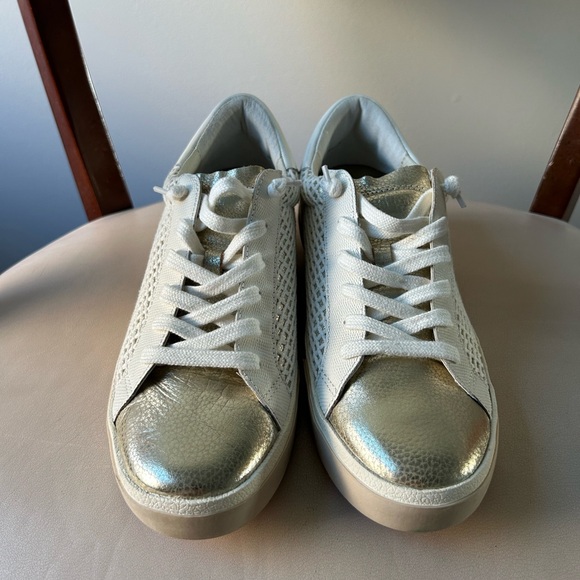 Dolce Vita gold metallic and white sneakers - Picture 2 of 7